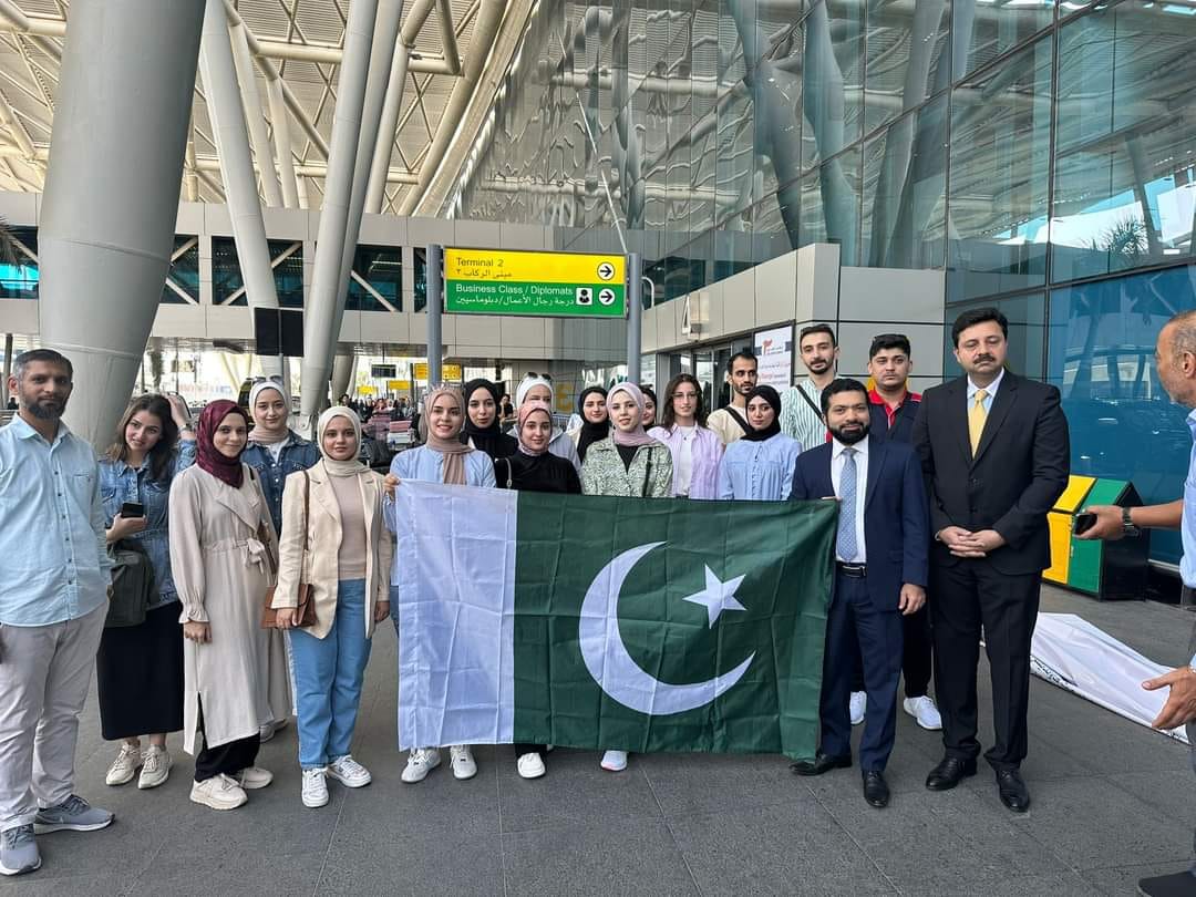 Medical Students from Gaza seen off at Cairo airport by Alkhidmat and Pakistan Embassy Staff Stay Tuned For The Details!!!